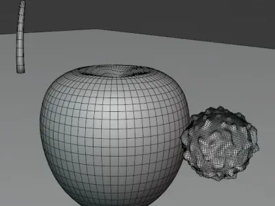 The Adams apple Low-poly 3D model Free low-poly 3D model