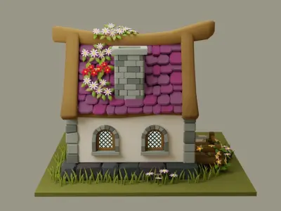 Cartoon House 9 3D model