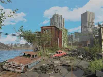 Post-apocalyptic Abandoned City - New York  3D model