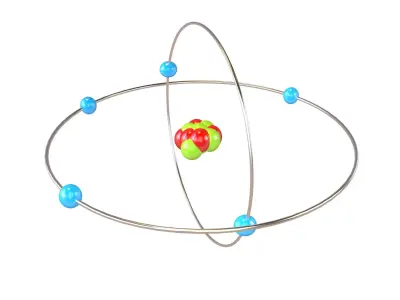 Boron Chemical Element v2 002 Low-poly 3D model