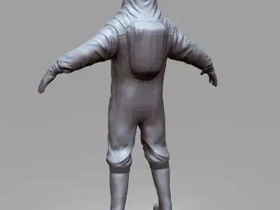 Biohazard protection suit  3D model