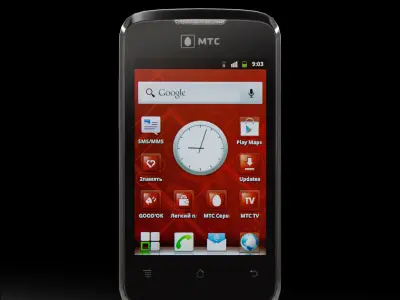 Huawei MTS 965 Black Low-poly 3D model