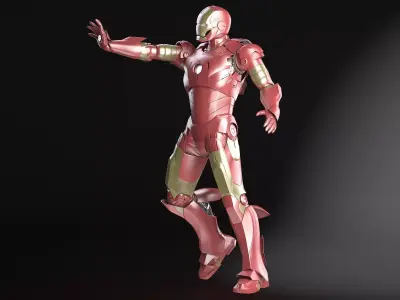 Iron Man Tony Stark Rigged 3D model