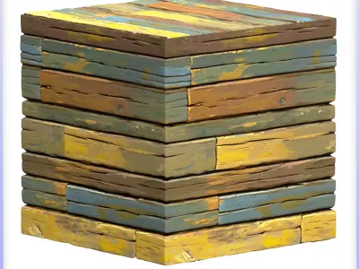 Stylized Wood Floor Seamless Texture Texture 4