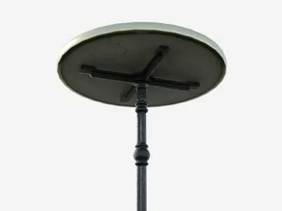 Paris cafe table Low-poly 3D model