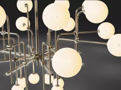 Polare  24 light  chandelier 3D model