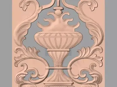 European furniture 3D relief models for CNC wood engraving E170 3D model
