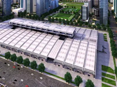 Shenzhen City Low-poly 3D model