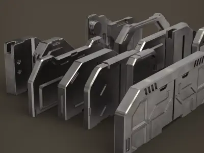 Door scifi  minipack vol3 3D model