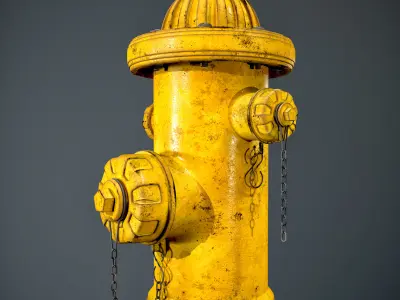 hydrant Low-poly 3D model buy