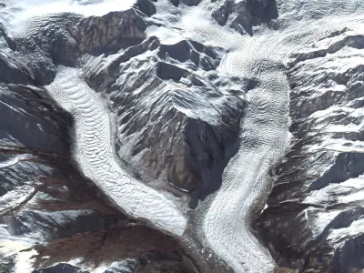 Mountain landscape 3D model