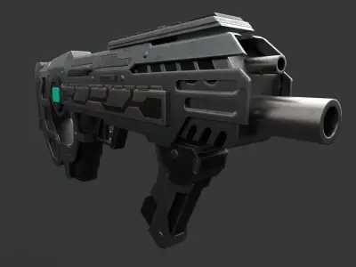 Sci Fi Gun 3D model