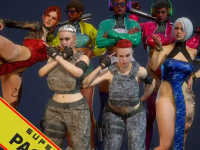 Fighting Girls Super Pack