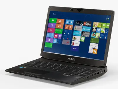 Asus ROG G750JH gaming laptop Low-poly 3D model