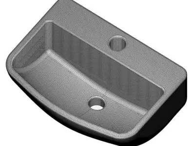 Stylish Wash Basin 3D print model