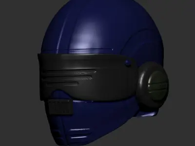 helmet high poly sculpt 3d printable ver 8 3D model 3D model purchase