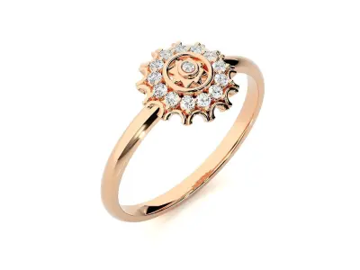 Women ring 3D print model 83