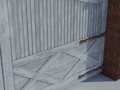 Driveway Entrance Gate 3D model