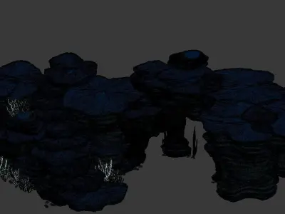 Game Model - Seabed Cliff 3 3D model