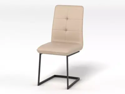 Contemporary Dining Chair Low-poly 3D model