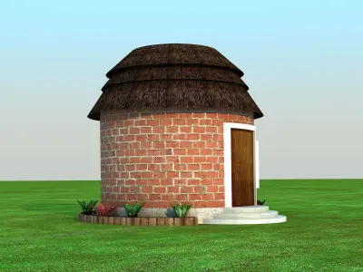 Low Poly Little House Low-poly 3D model