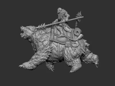 Dire Bear 3D print model