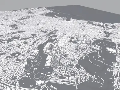Cityscape Palermo Italy 3D model