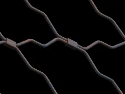 Shop Shutter Low-poly 3D model