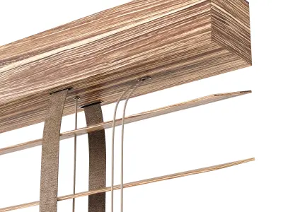 Wooden Blinds Set 20 3D model