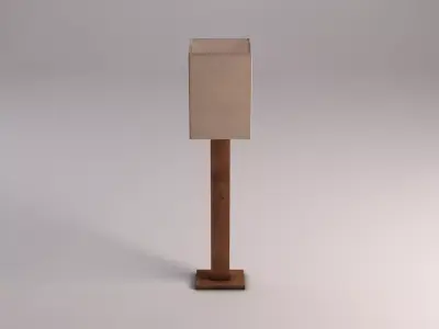 FLOOR LAMP---Cubic lampshade 3D model