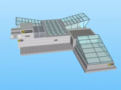 Subway station Free 3D model purchase