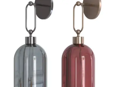 Valentina Wall Lamp Low-poly 3D model