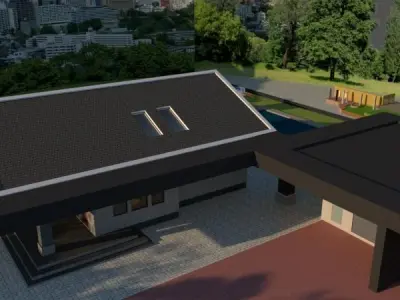 Cozy House With Attic  3D print model