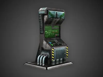 Low Poly Sci-Fi Assets Low-poly 3D model