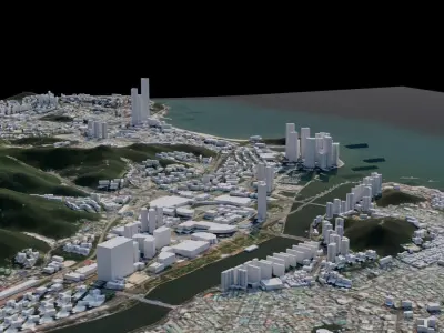 Busan - South Korea 3D model