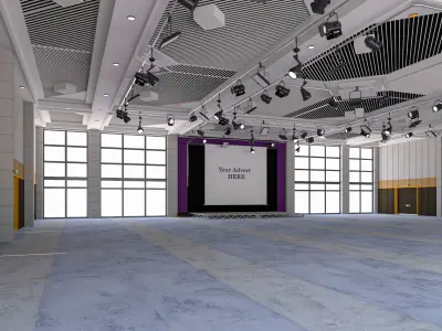 Fair Exhibition Hall 3D model