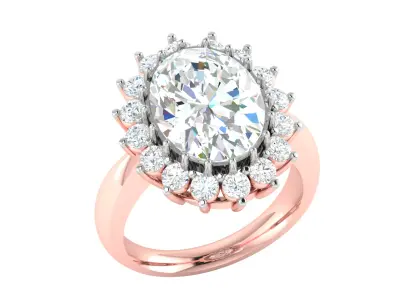 Women Ring  Render 3dm STL OBJ FBX Details 3D print model 382