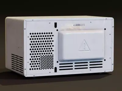 Microwave A1 Game-Ready Low-poly 3D model