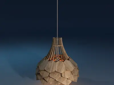 Lamp Wood 3D model