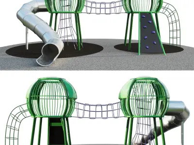 Children Playground Kompan Low-poly 3D model