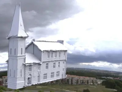 Medieval High fantasy Houses 3D model