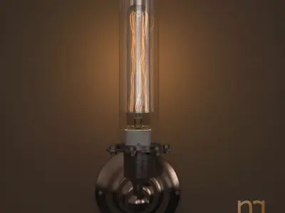 Classic Edison wall lights 3D model