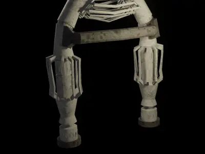 Door stone Stylized Low-poly 3D model