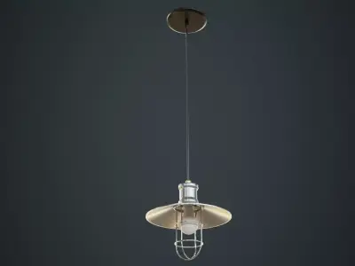 Hanging Lamp 3B Low-poly 3D model