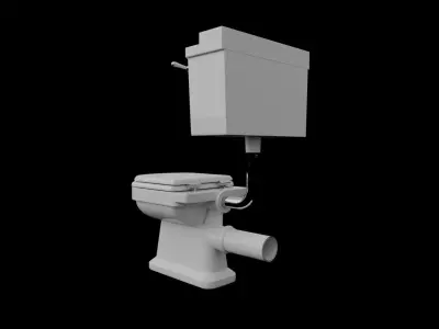 Bathroom Toilet 3D model