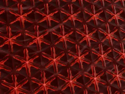 Reddish Sci-Fi Wall PBR Seamless Texture