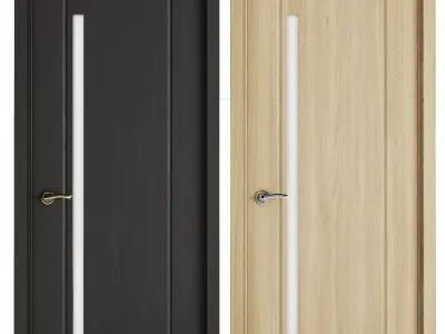Set Modern Door 04 3D model