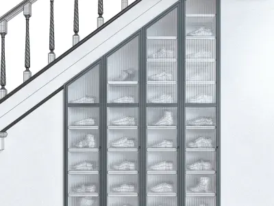 Shoe cabinet 3D model