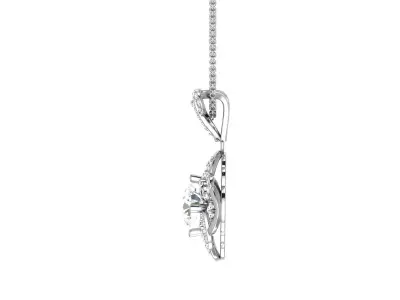 Solitaire Women Pendants 3dm STL OBJ FBX Render Details 3D print model 14