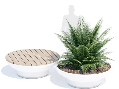 Balzac two planters 3D model